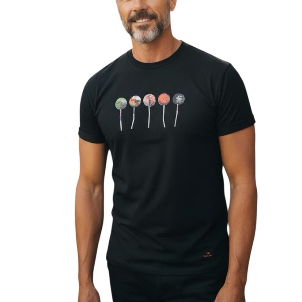 PS Paul Smith Black Lollipop Print T-Shirt M